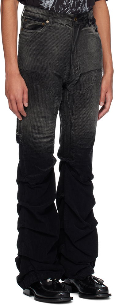Cargo nohavice We11done We11done Washed Wrinkled Corduroy Pants Čierna | WD-PT2-24-237-M-BK, 1