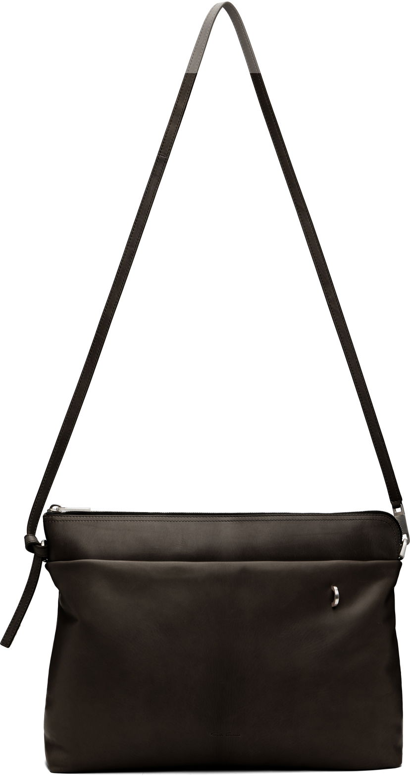 Taška cez rameno Rick Owens Rick Owens Concordians Big Adri Bag Hnedá | RA02E0726 LCAPA