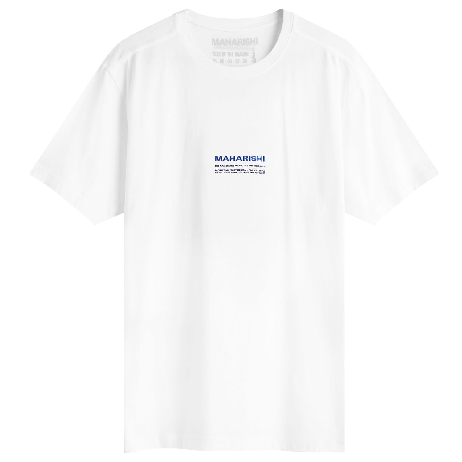 Tričko Maharishi Less Dangerous Graphic T-Shirt, Size Large Biela | 1453-WHT, 1