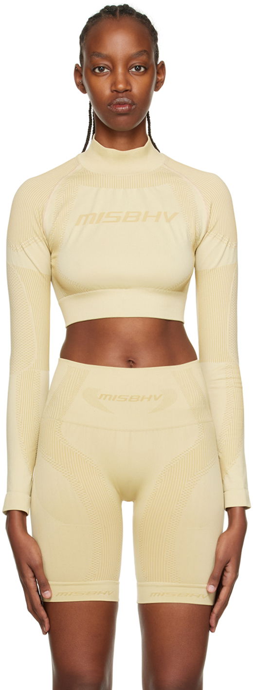 Súprava MISBHV Cropped Long Sleeve Sport Top Žltá | 122W530, 0