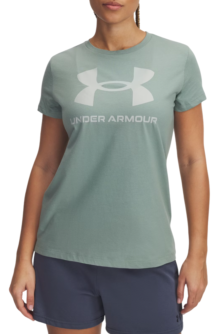 Tričko Under Armour Rival Logo Short Sleeve T-Shirt Zelené | 1356305-348, 0
