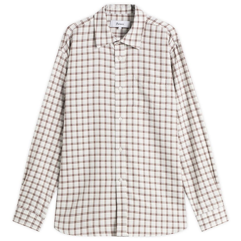 Košeľa Palmes Cotton Merino Shirt Biela | P30-0036-132