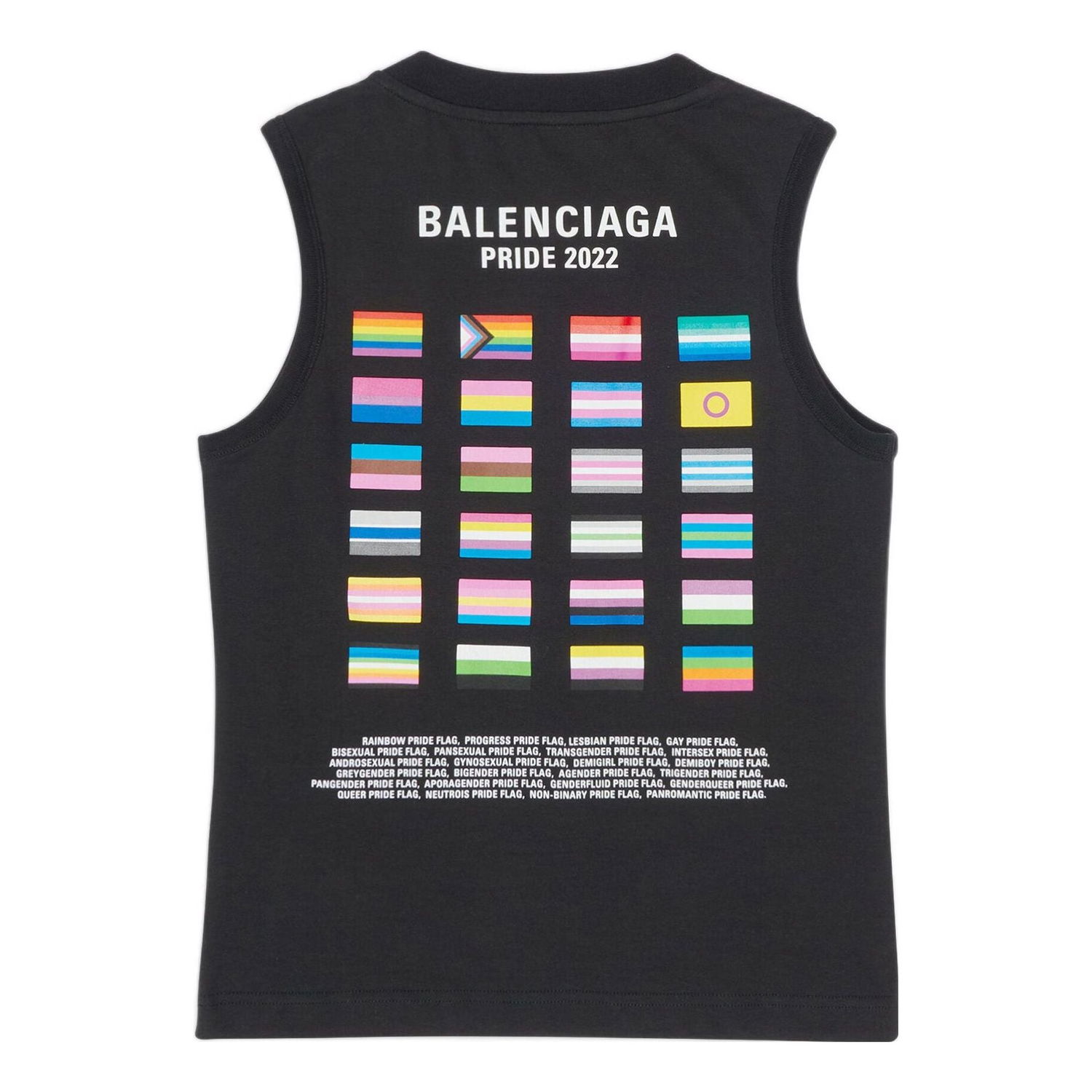 Tielko Balenciaga Pride 22 Tank Top Čierna | 698102TMVO41070, 0