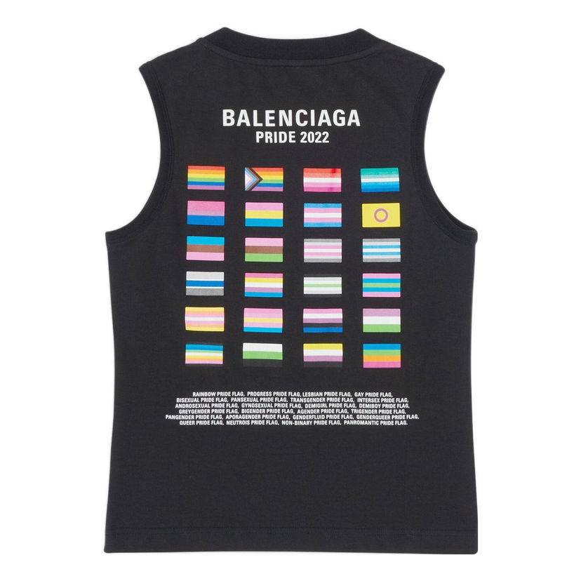 Tielko Balenciaga Pride 22 Tank Top Čierna | 698102TMVO41070