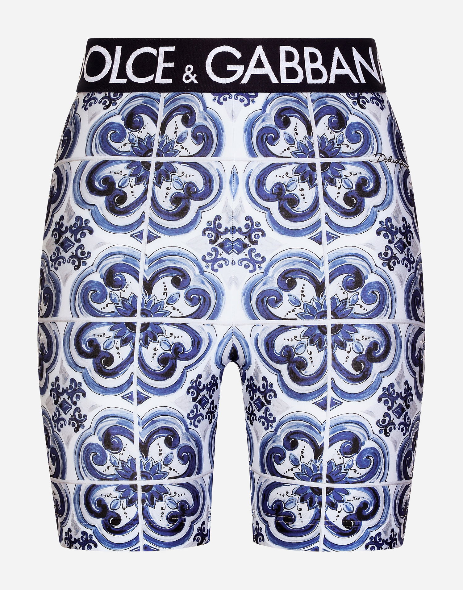 Šortky Dolce & Gabbana Dolce & Gabbana Majolica Jersey Cycling Shorts Modrá | FTCKCTHPGABHY3TN, 0