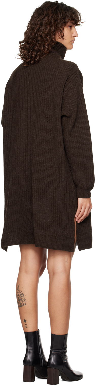 Šaty LEMAIRE Midi Turtleneck Dress Hnedá | DR1089 LK1027, 2