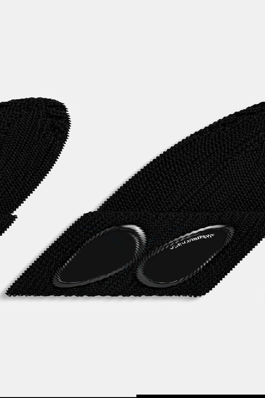 Kulicha C.P. Company C.P. Company Goggle Beanie Čierna | RFCMAC742A005509A, 0