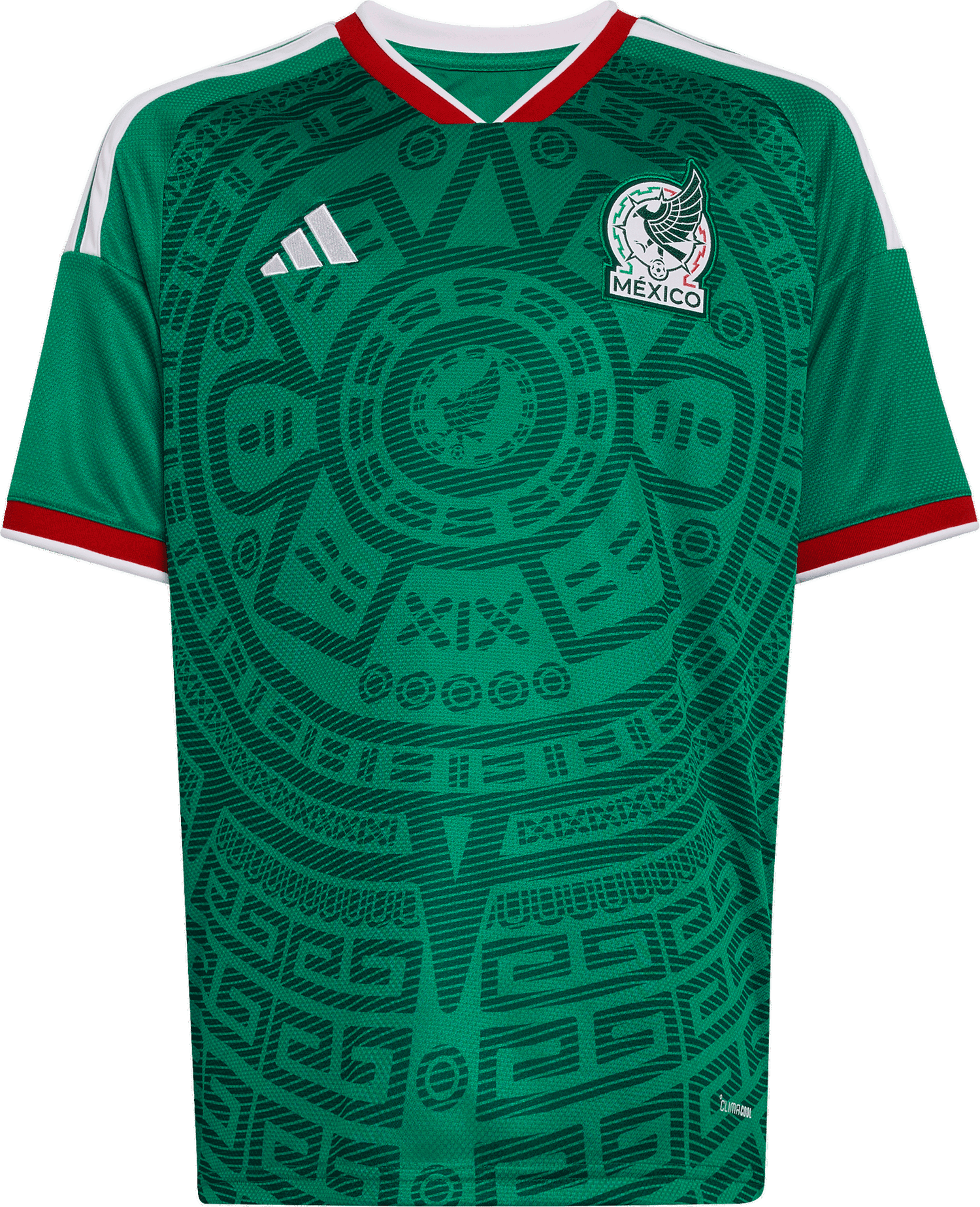 Dres adidas Originals Mexico Home 2026 Kids Aztec Calendar Football Jersey Zelené | ka6063, 0