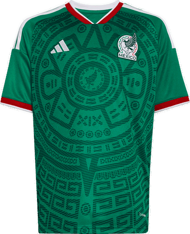 Dres adidas Originals Mexico Home 2026 Kids Aztec Calendar Football Jersey Zelené | ka6063, 0