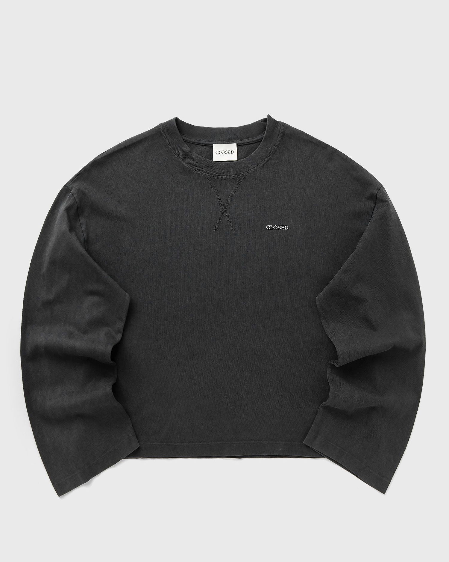 Mikina CLOSED Washed Crewneck Longsleeve Sweatshirt Čierna | C95344-44H-13-100, 0