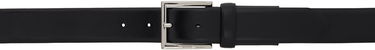 Opasok BOSS BOSS Leather Belt With Square Logo Buckle Čierna | 50522768, 0