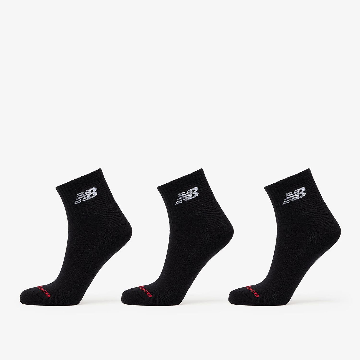 Ponožky New Balance Everyday Ankle Socks 3-Pack Čierna | LAS51303BK, 0