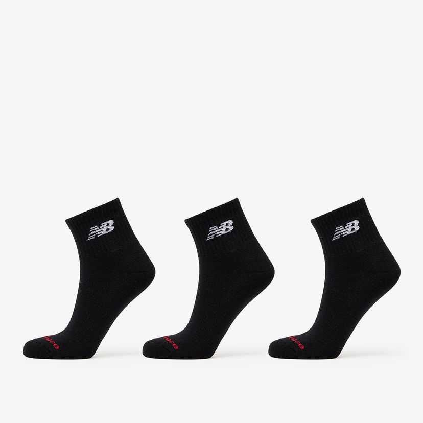 Ponožky New Balance Everyday Ankle Socks 3-Pack Čierna | LAS51303BK
