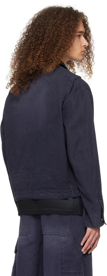 Bunda We11done We11done Distressed Denim Jacket Navy | WD-DJ0-24-381-U-NV, 2