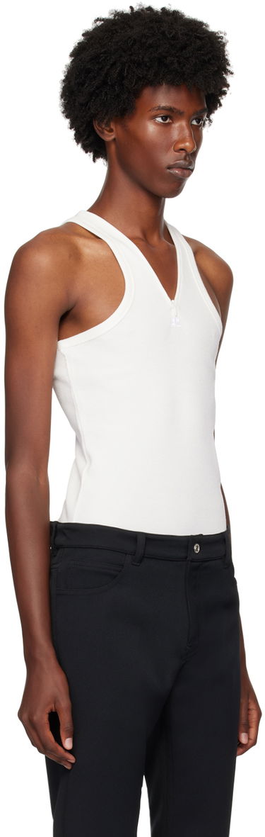 Tielko Courrèges Courrèges Zipped Tank Top Čierna | 324JDE078JS0121, 4