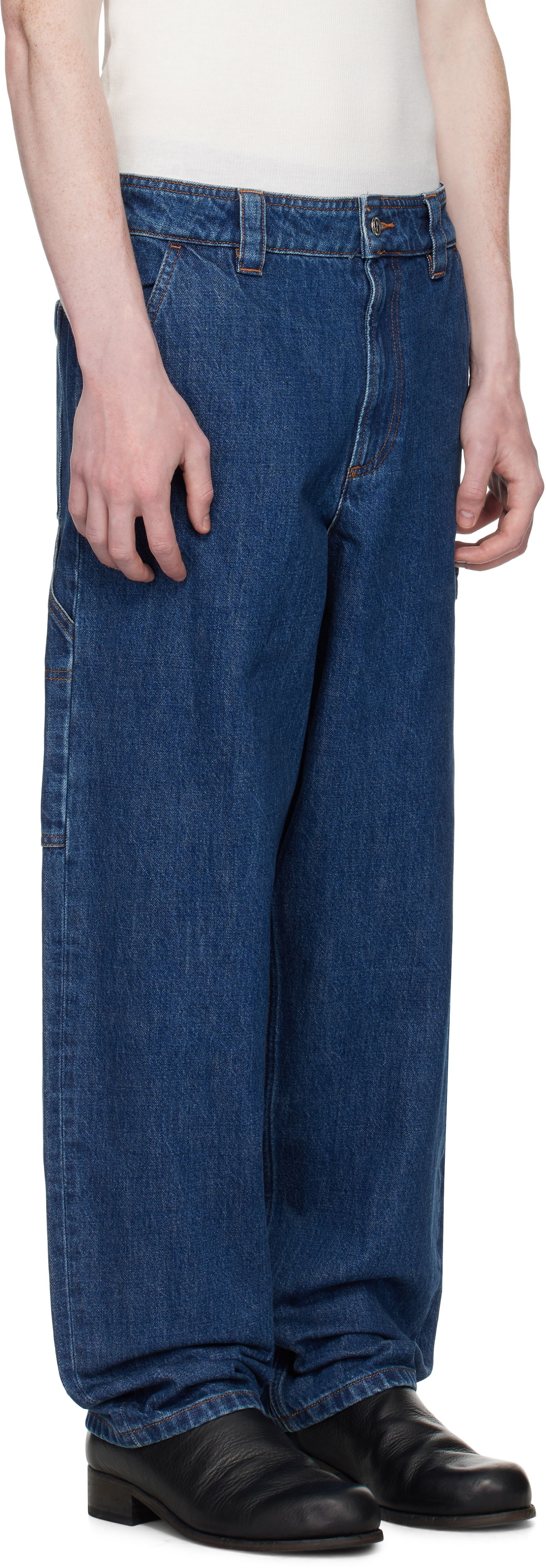 Džínsy A.P.C. A.P.C. Fergus Loose Fit Jeans Modrá | COHJK-M08500, 1