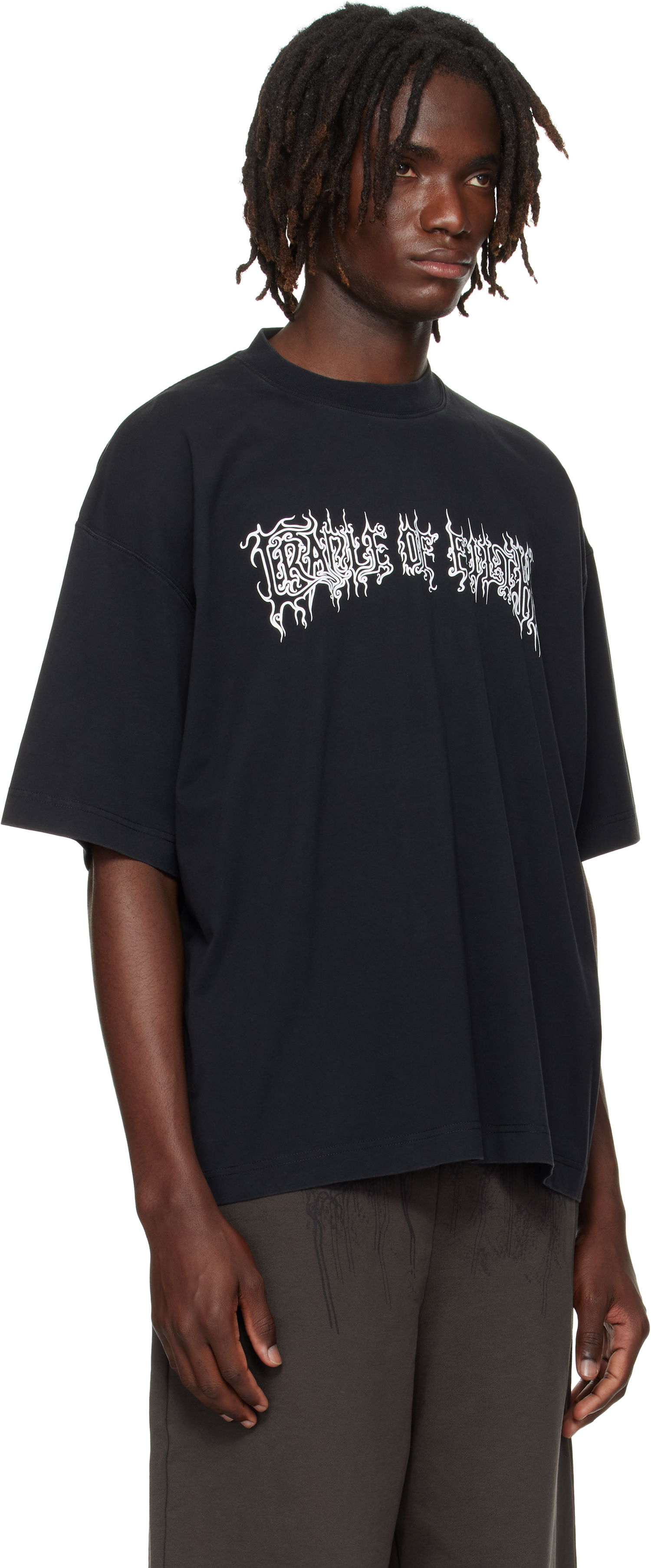 Tričko VETEMENTS Vetements Cradle of Filth Logo Regular Fit T-Shirt Čierna | UCF76TR100B, 1