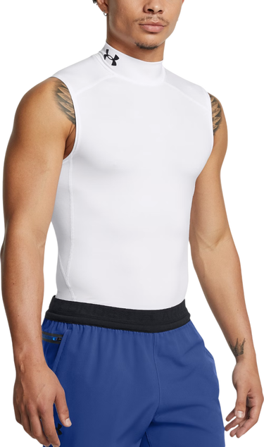 Tielko Under Armour Compression Mock Sleeveless Tank Top Biela | 1361521-100, 0