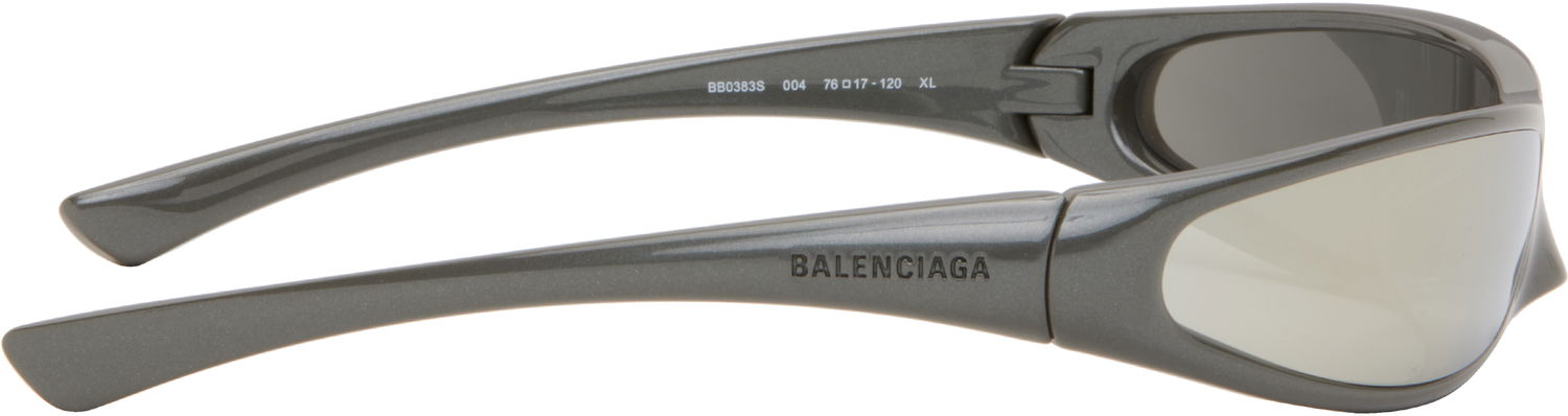 Slnečné okuliare Balenciaga Balenciaga Blade Rectangle Sunglasses Šedá | BB0383S-004, 1