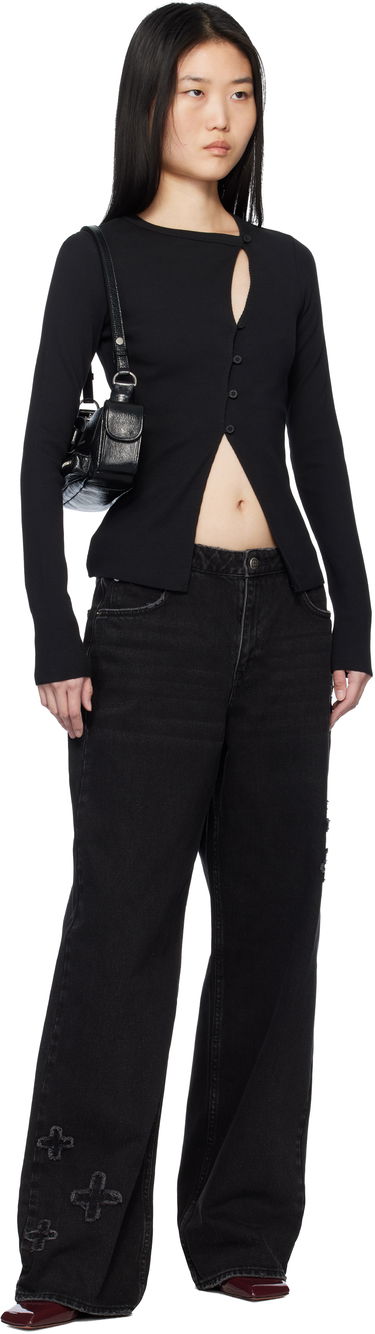 Sveter Ksubi Ksubi Rework Long Sleeve Top Čierna | WPS25FT008, 3