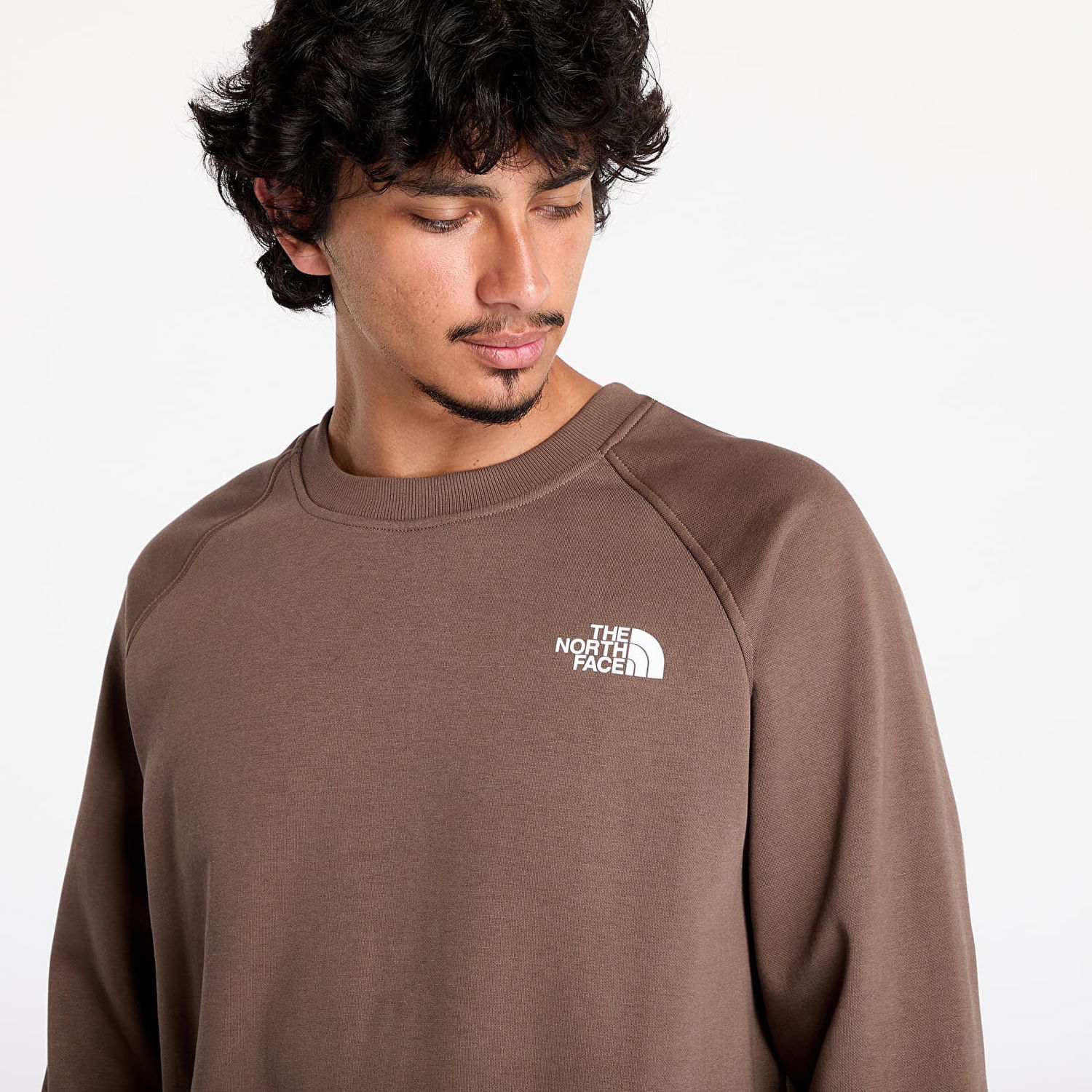 Mikina The North Face Raglan Box Nse Crew Smokey Brown Hnedá | NF0A89FA1OI1, 1