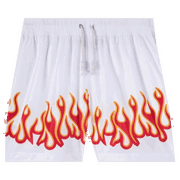 Burning Flames Print Swim Short