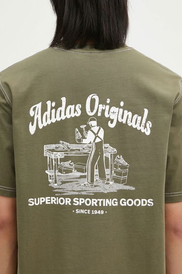 Tričko adidas Originals adidas Originals Wabash T-Shirt Zelené | JP4476, 3