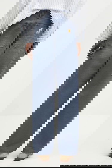 Nohavice Carhartt WIP Double Knee Pant Modrá | I034796.2OT4O, 2