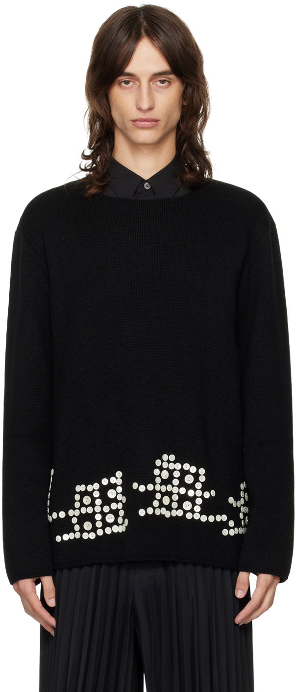 Sveter Comme des Garçons Homme Plus Black Buttons Sweater Čierna | PN-N004-051, 0