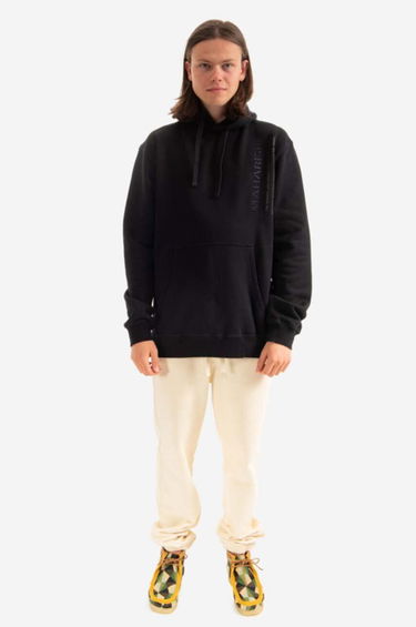 Mikina Maharishi Miltype Hooded Organic Sweat Hoodie Čierna | 9756.BLACK, 1