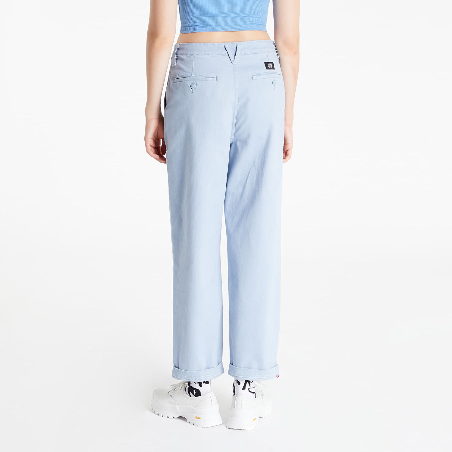 Nohavice Vans Relaxed Authentic Chino Modrá | VN0A7RPABD21, 1