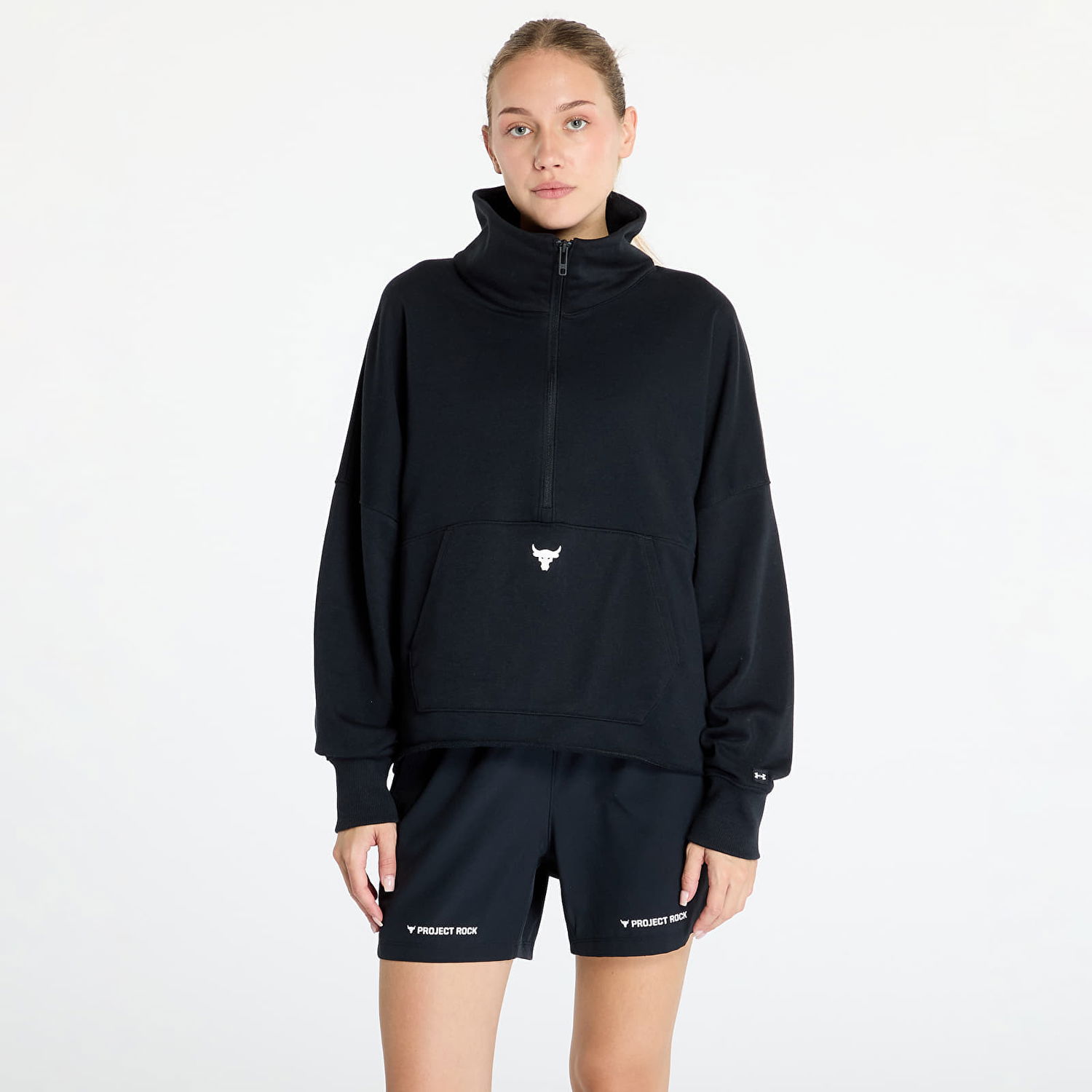Mikina Under Armour Project Rock Half Zip Pullover Black Čierna | 1387760-001, 0