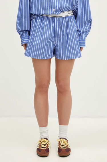 Šortky Sporty & Rich Sporty & Rich Serif Logo Boxer Shorts Modrá | SH015512314ST61, 0