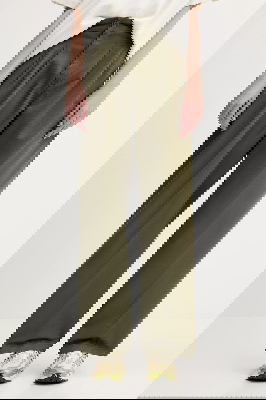 Nohavice Carhartt WIP Leola Pant Wide High Waist Zelené | I033147.4106, 0