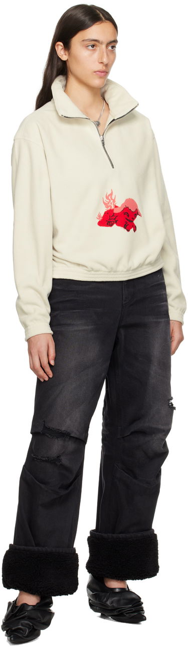 Džínsy We11done We11done Shearling Cuff Jeans Čierna | WD-DP3-23-316-W-BK, 3