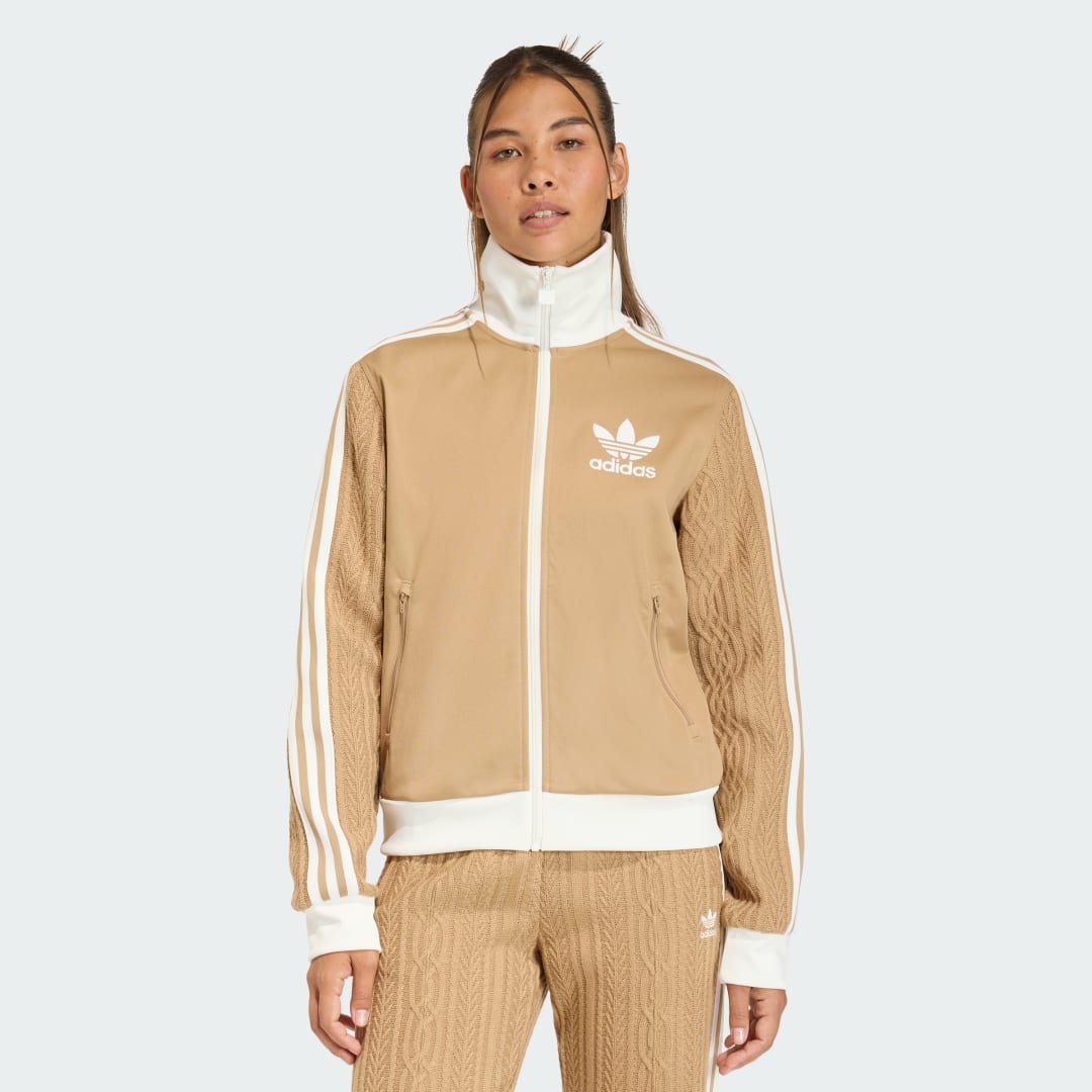 Bunda adidas Performance adidas Originals Knit Classic Track Top Béžová | KS7799, 0