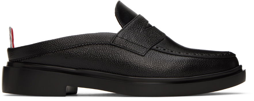 Tenisky a topánky Thom Browne Pebbled Leather Loafers Čierna | MFL056A-06257, 0