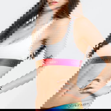 Podprsenka CALVIN KLEIN Pride Unlined Bralette Biela | QF6538E-100, 2