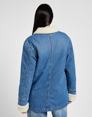 Parka Lee Lee Sherpa Lined Chore Jacket Modrá | 112355111, 0