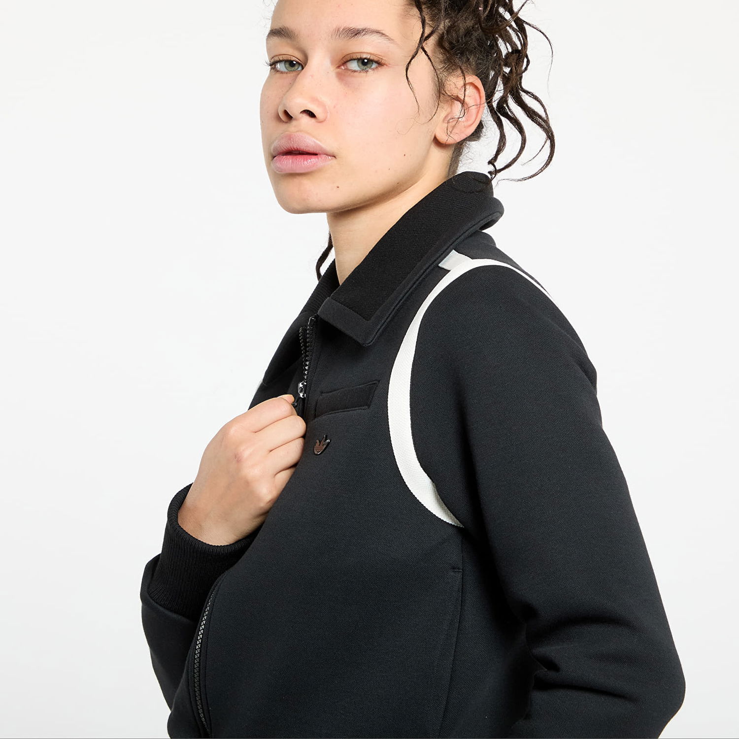 Bomber bunda adidas Originals Premium Collared Track Jacket Čierna | JD5470, 1