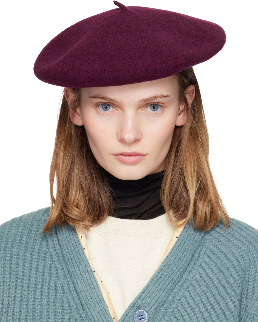 Baretka UNDERCOVER Kijima Takayuki Edition Wool Beret Vínová | UP2E4H01