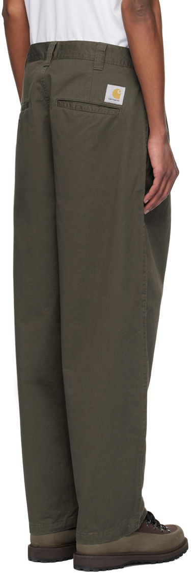 Nohavice Carhartt WIP Merrick Relaxed Fit Cotton-Twill Trousers Zelené | I033759, 2