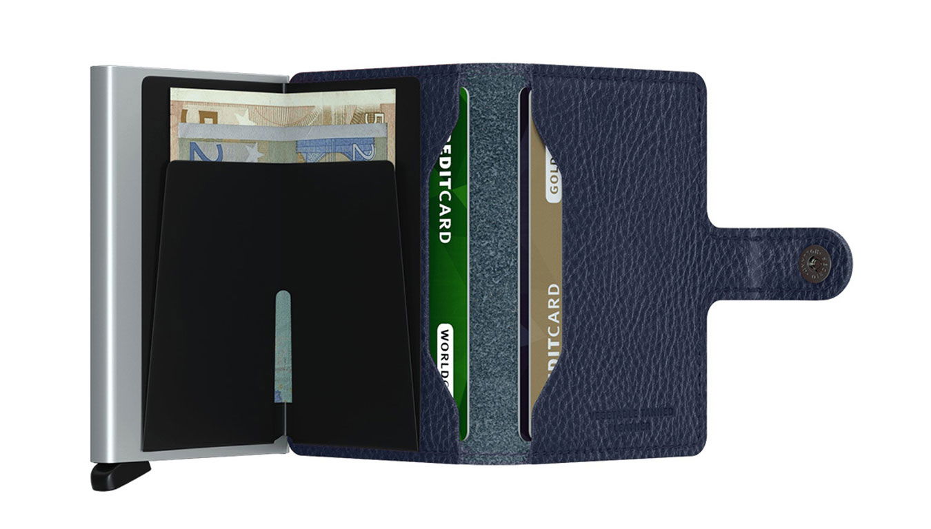 Miniwallet "Navy-Silver"