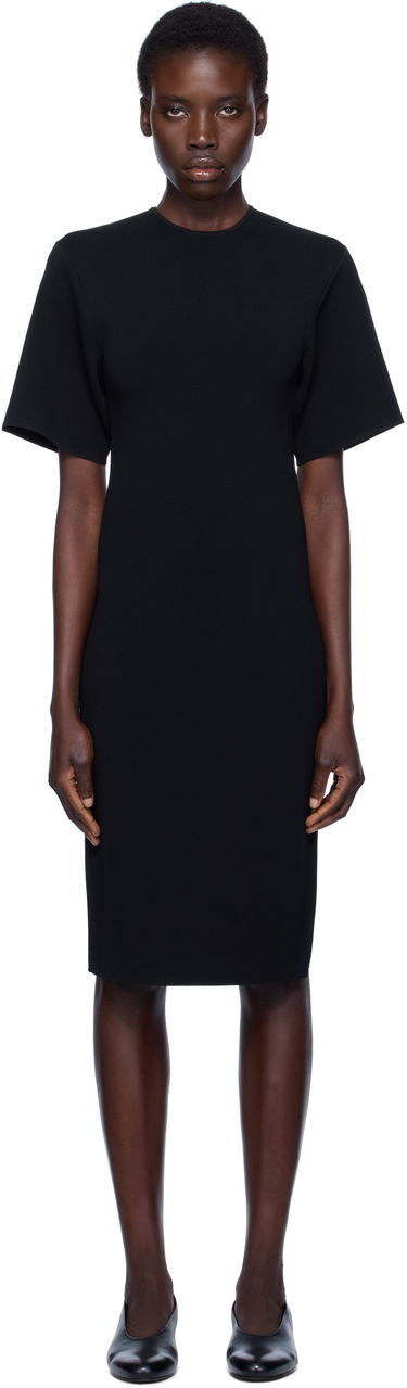 Šaty TOTEME TOTEME Knit Midi Tee Dress Čierna | 253-WRD0232-YA0187, 0