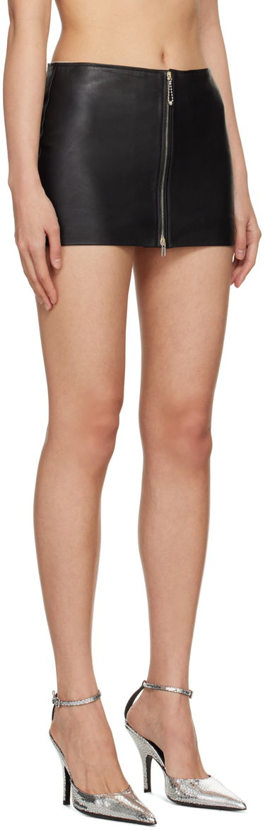 Sukňa BY FAR BY FAR Milena Leather Mini Skirt Čierna | 24CRMMSSKBLCLTH, 1