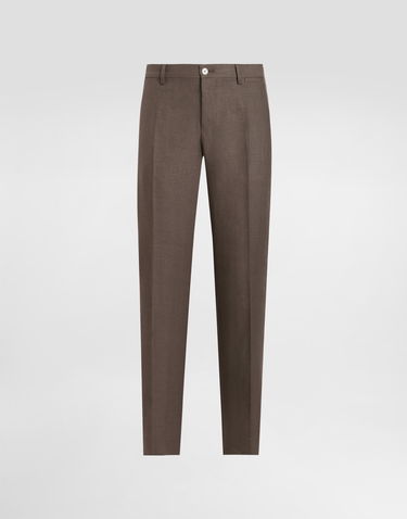 Nohavice Dolce & Gabbana Dolce & Gabbana Tailored Linen Pants 58 Hnedá | GY7BMTFU4LFM0696, 0