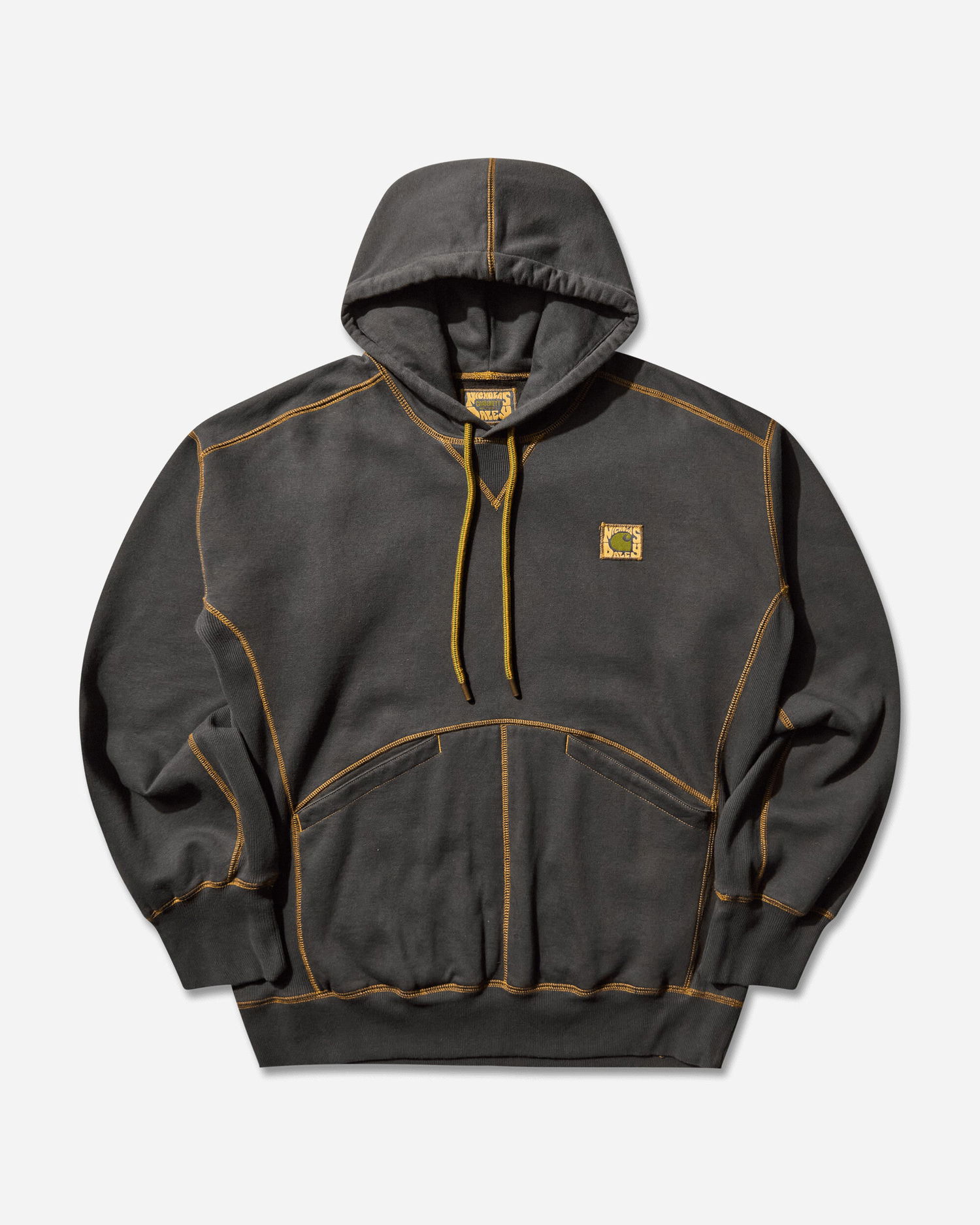 Mikina Carhartt WIP Nicholas Daley Contrast Stitch Hoodie Šedá | I035064 2YW06, 0