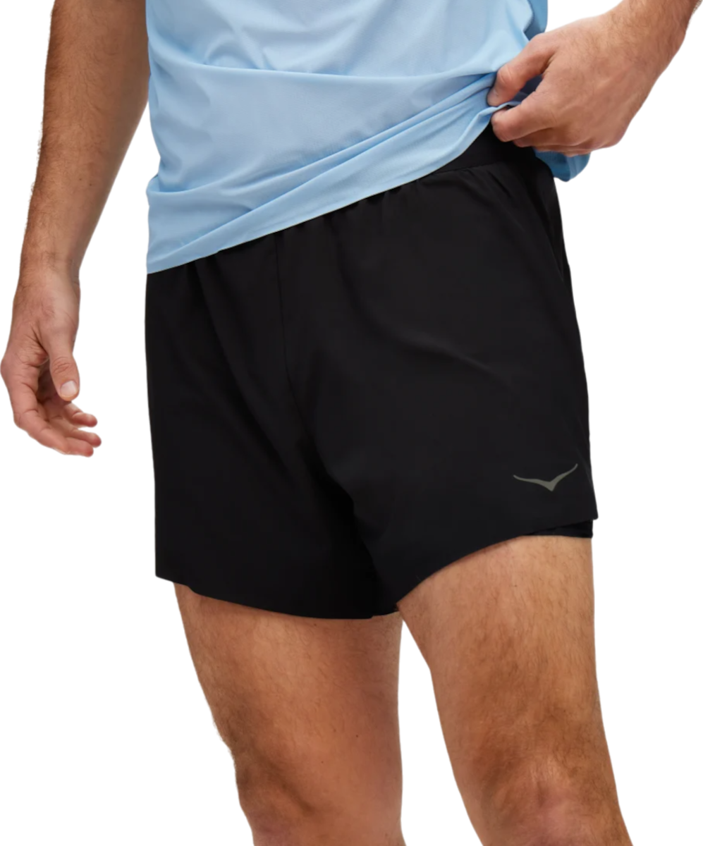 Šortky Hoka One One Hoka Glide 5'' Short 2-in-1 Čierna | 1151078-blk, 0