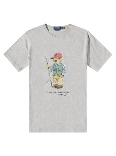 Tričko Polo by Ralph Lauren Fishing Bear Tee Šedá | 710853310019