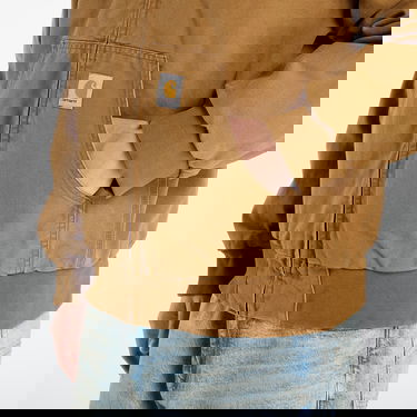 Bunda Carhartt WIP OG Active Hooded Canvas Full Zip Jacket Hnedá | I035891-HZ.4O, 4